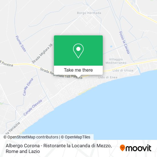 Albergo Corona - Ristorante la Locanda di Mezzo map