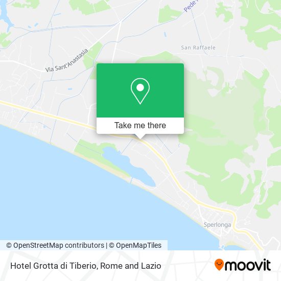 Hotel Grotta di Tiberio map