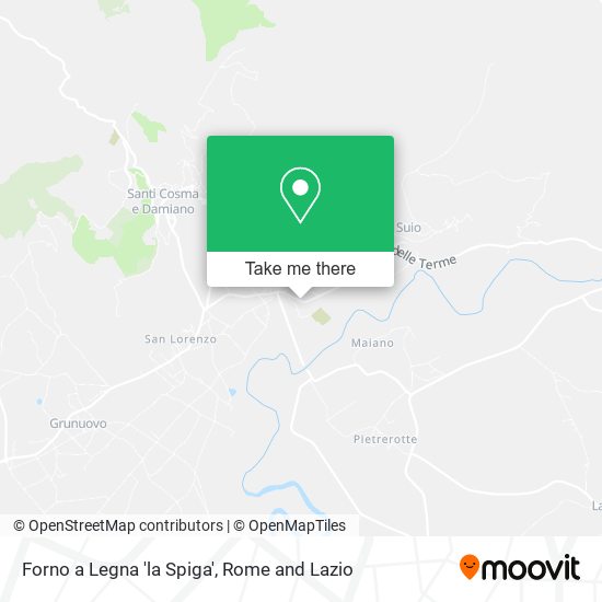 Forno a Legna 'la Spiga' map