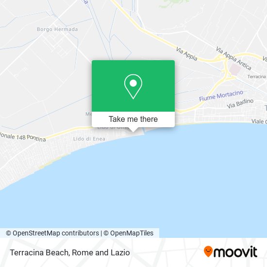 Terracina Beach map