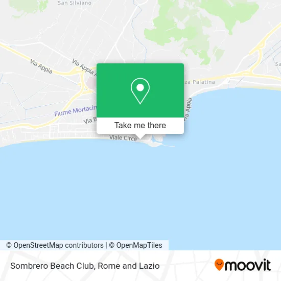 Sombrero Beach Club map