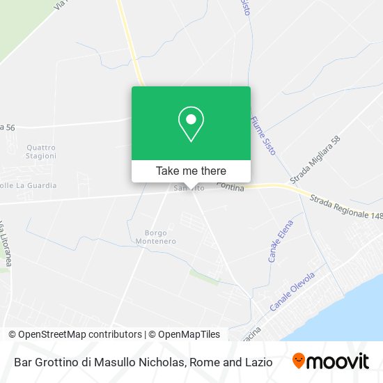 Bar Grottino di Masullo Nicholas map