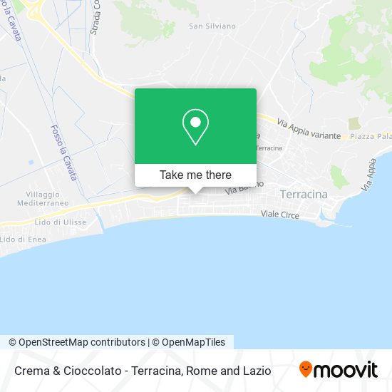 Crema & Cioccolato - Terracina map