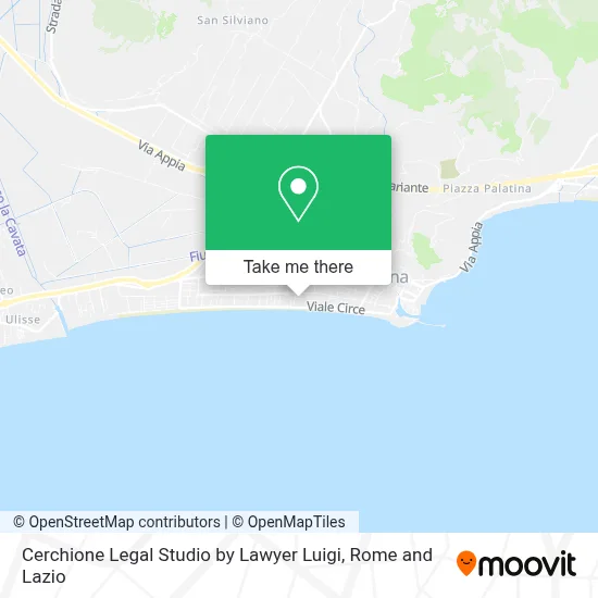 Cerchione Legal Studio by Lawyer Luigi map