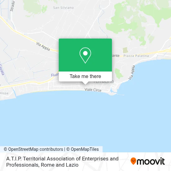 A.T.I.P. Territorial Association of Enterprises and Professionals map