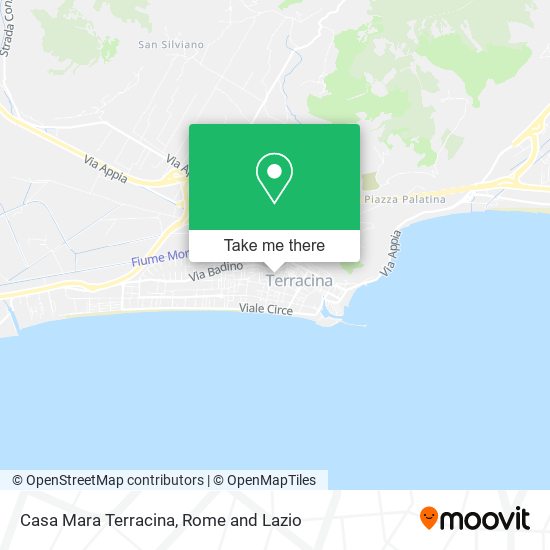 Casa Mara Terracina map