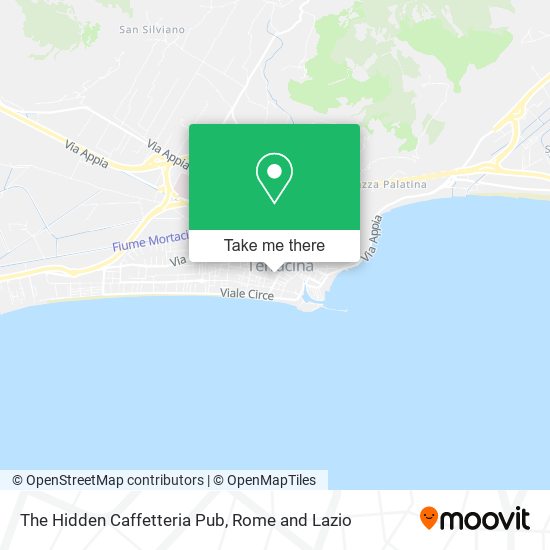 The Hidden Caffetteria Pub map