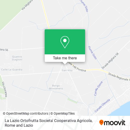 La Lazio Ortofrutta Societa' Cooperativa Agricola map