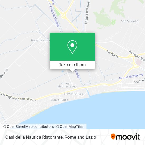 Oasi della Nautica Ristorante map