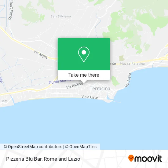 Blu Bar Pizzeria map