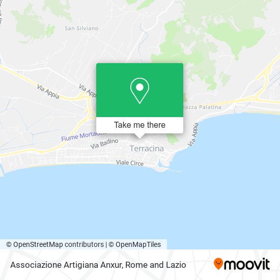 Associazione Artigiana Anxur map