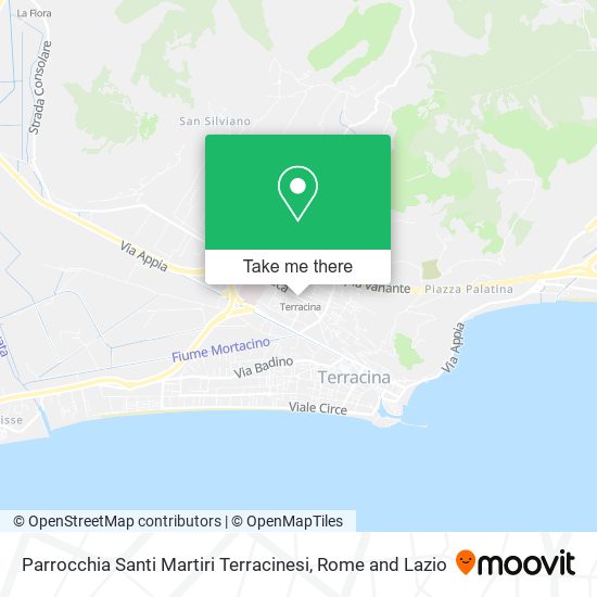 Parrocchia Santi Martiri Terracinesi map