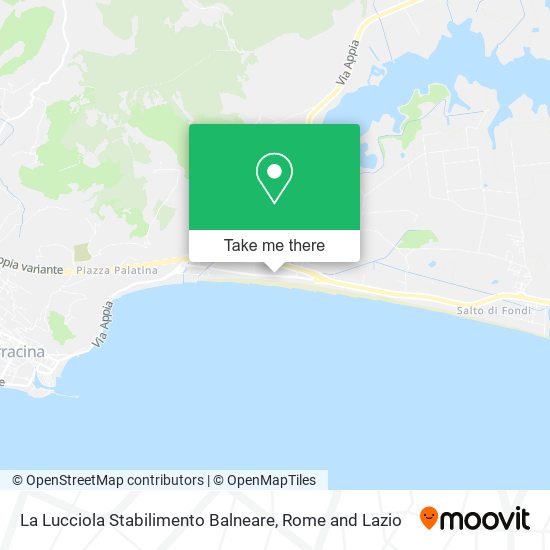 La Lucciola Stabilimento Balneare map