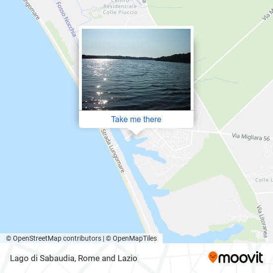 Lago di Sabaudia map
