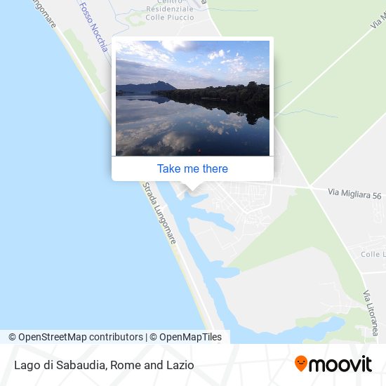 Lago di Sabaudia map