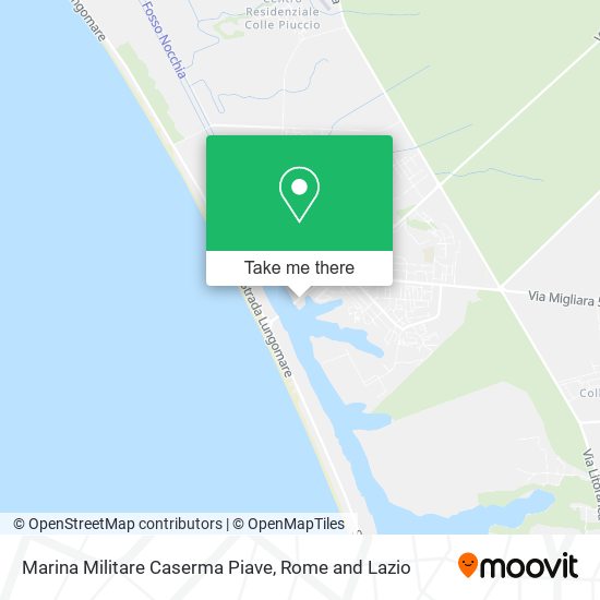 Marina Militare Caserma Piave map