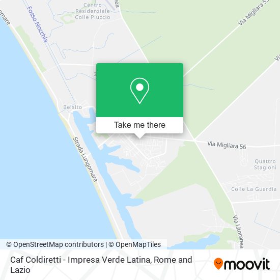 Caf Coldiretti - Impresa Verde Latina map