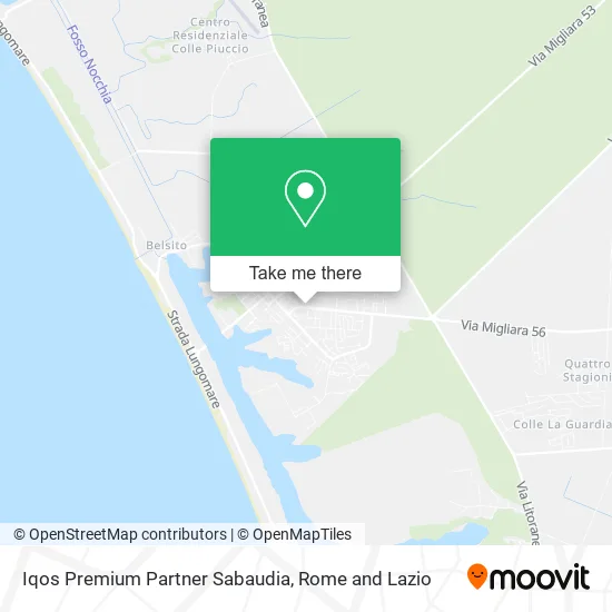 Iqos Premium Partner Sabaudia map