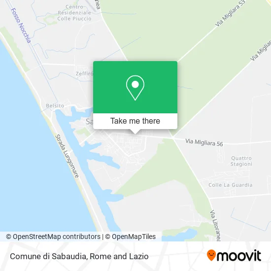 Comune di Sabaudia map