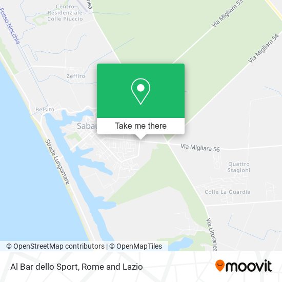 Al Bar dello Sport map