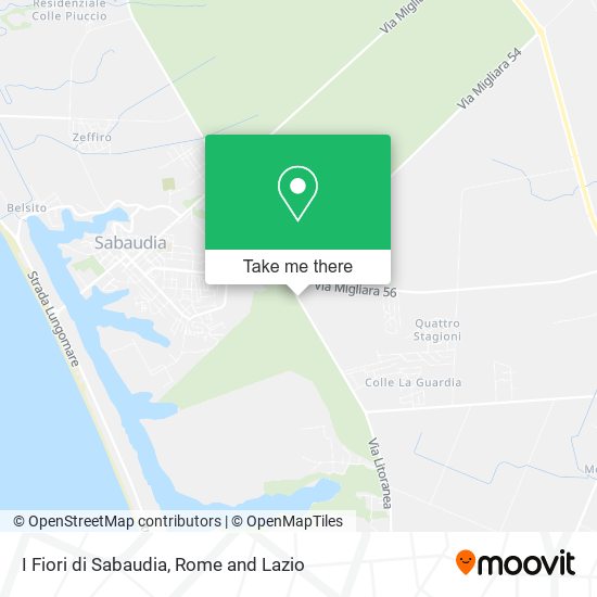 I Fiori di Sabaudia map