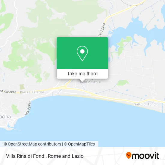 Villa Rinaldi Fondi map
