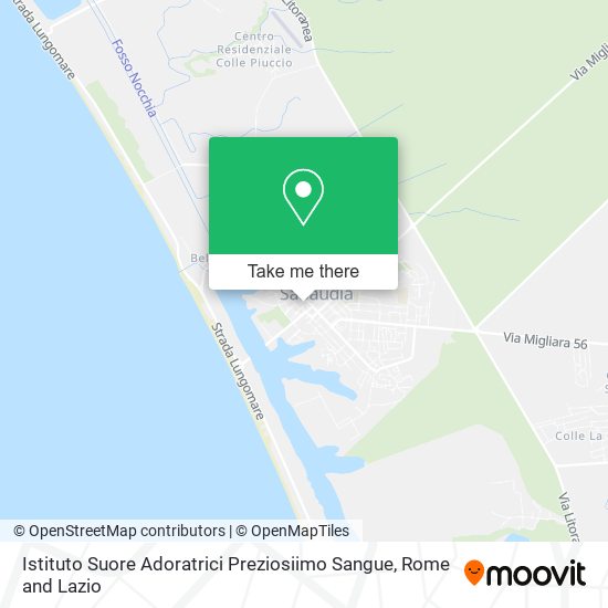 Istituto Suore Adoratrici Preziosiimo Sangue map