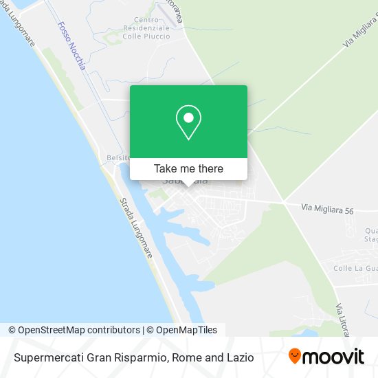 Supermercati Gran Risparmio map