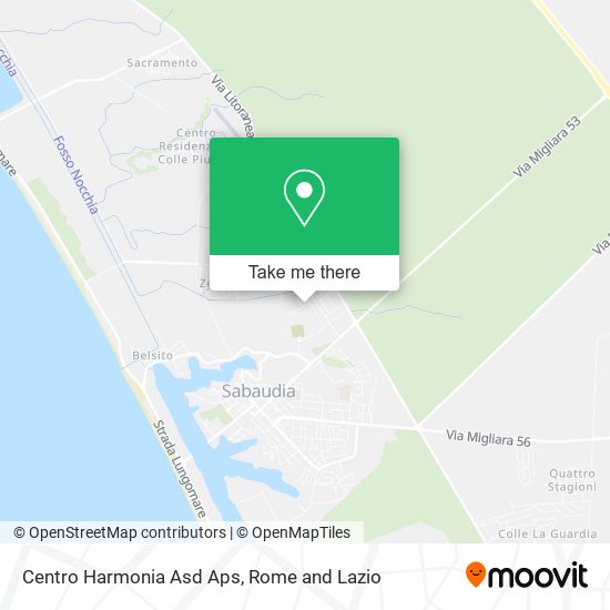 Centro Harmonia Asd Aps map