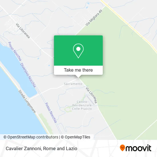 Cavalier Zannoni map