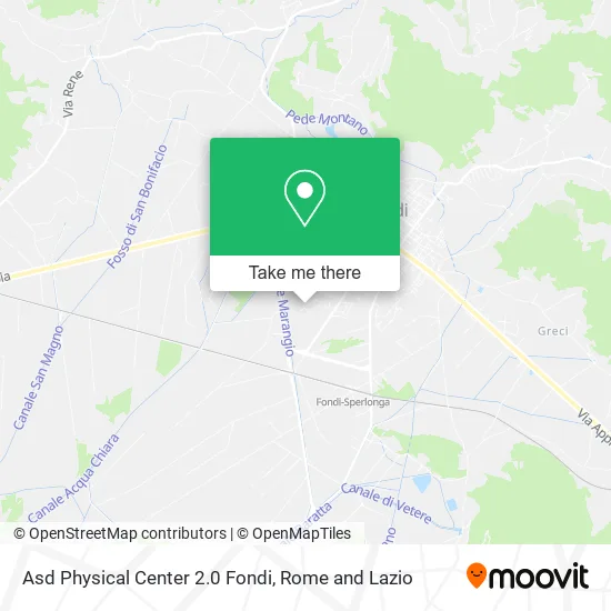 Physical Center 2.0 Fondi Sports Association map