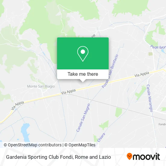 Gardenia Sporting Club Fondi map