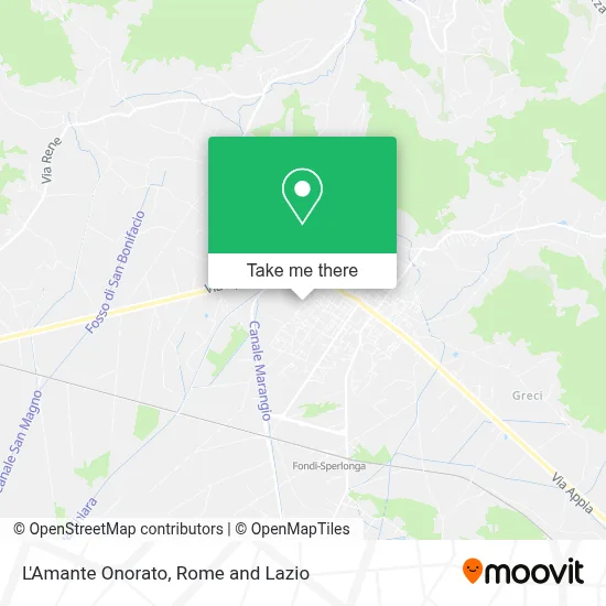 L'Amante Onorato map