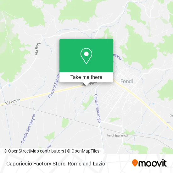 Caporiccio Factory Store map
