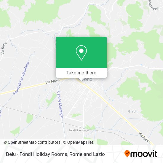Belu - Fondi Holiday Rooms map