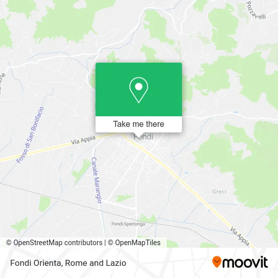 Fondi Orienta map