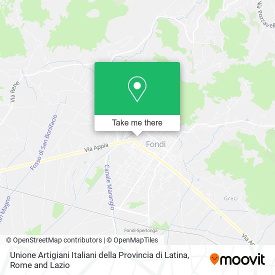 Unione Artigiani Italiani della Provincia di Latina map