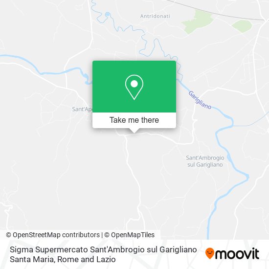 Sigma Supermercato Sant'Ambrogio sul Garigliano Santa Maria map