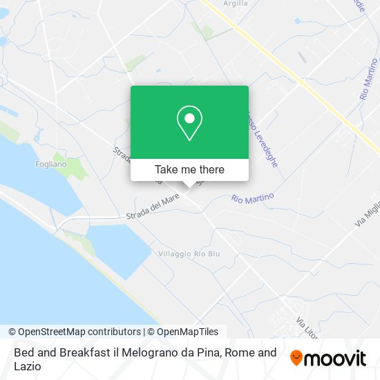 Bed and Breakfast il Melograno da Pina map