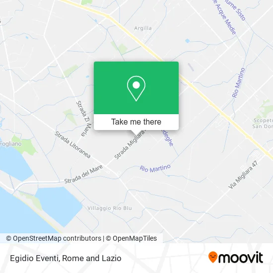Egidio Events map