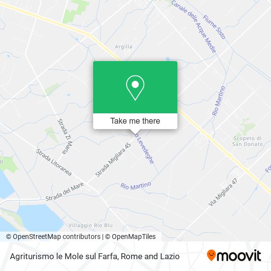 Agriturismo le Mole sul Farfa map