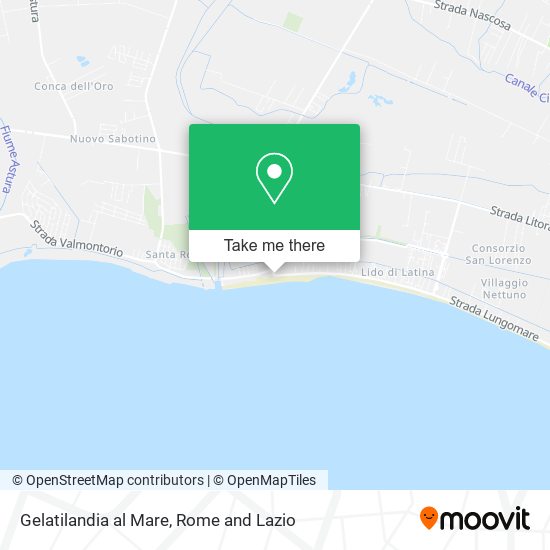 Gelatilandia al Mare map