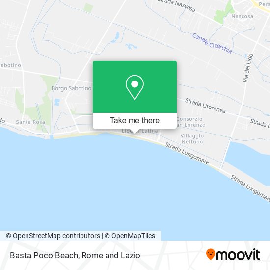 Basta Poco Beach map