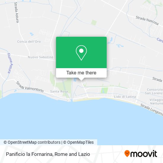 Panificio la Fornarina map