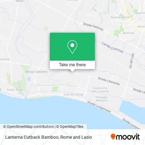Lanterna Cutback Bamboo map