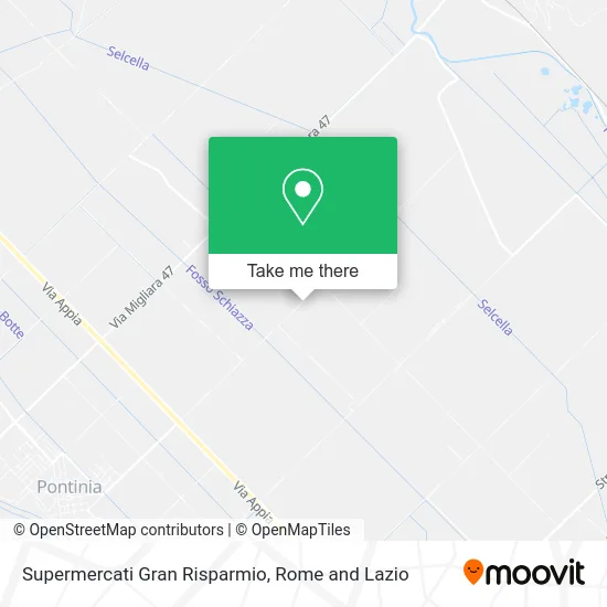 Gran Risparmio Supermarkets map