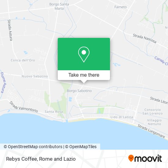 Rebys Coffee map