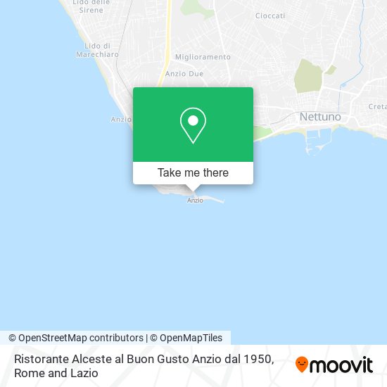 Ristorante Alceste al Buon Gusto Anzio dal 1950 map