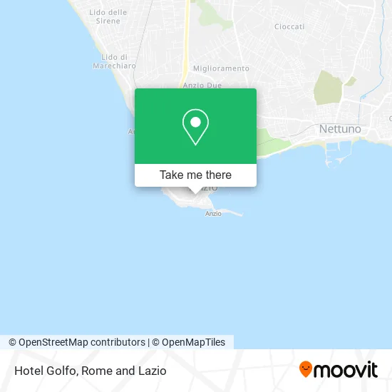 Hotel Golfo map