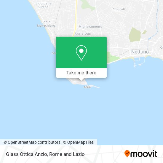 Glass Ottica Anzio map